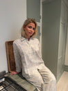 Esme pyjamas sæt - Off white/blå