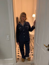 Pinja pyjamas sæt - Navy/hvid