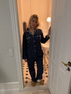 Pinja pyjamas sæt - Navy/hvid
