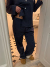 Pinja pyjamas sæt - Navy/hvid