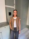 Christabel ruskind vest - Beige