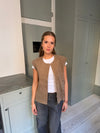 Christabel ruskind vest - Beige