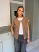 Christabel ruskind vest - Beige