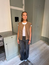 Christabel ruskind vest - Beige