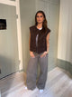 Christabel ruskind vest - Brun