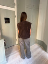 Christabel ruskind vest - Brun