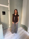 Christabel ruskind vest - Brun