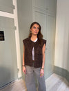 Christabel ruskind vest - Brun