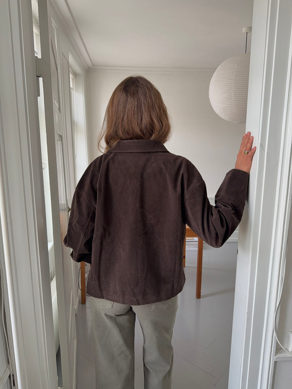 Dalila ruskindsjakke - Brun