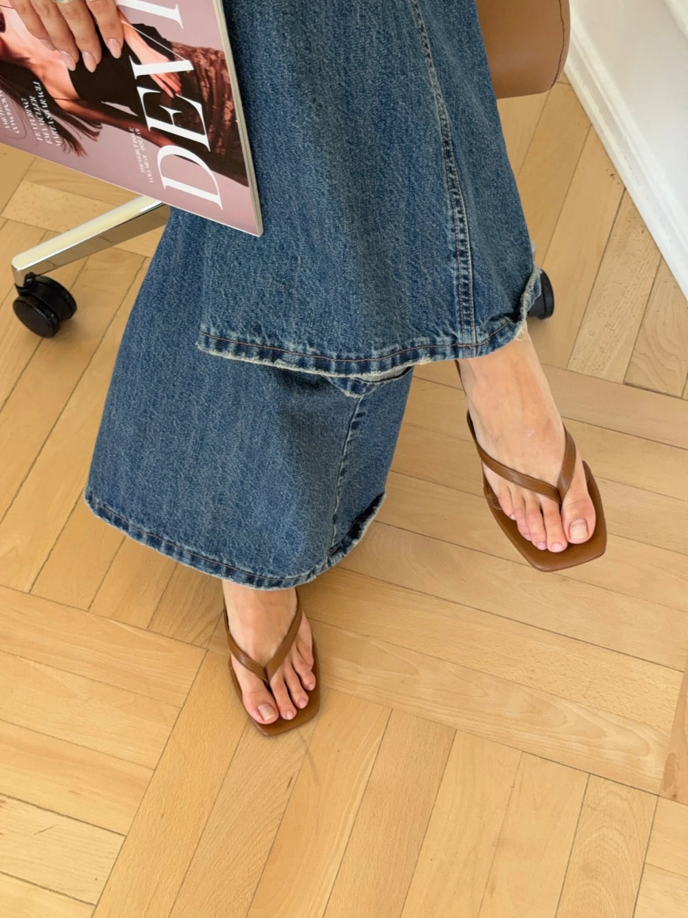 Safine mules - Brun