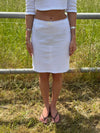Shay pointelle nederdel - Hvid