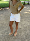 Filine shorts - Hvid denim
