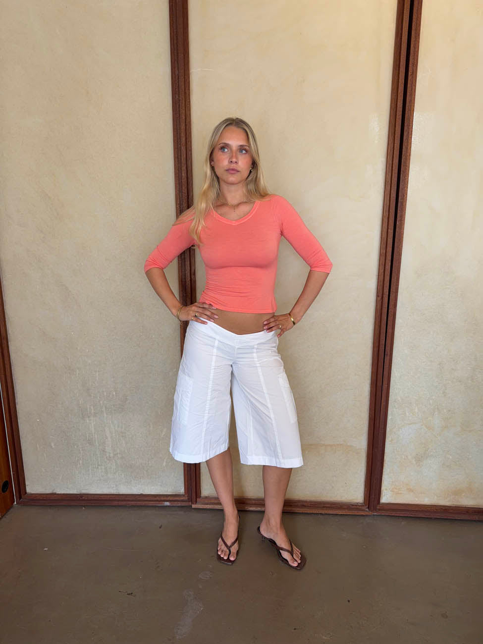 Darly shorts med lommer - Hvid