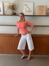 Darly shorts med lommer - Hvid