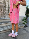 Lula shorts med striber - Pink/hvid/sort