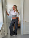 Sarafina skjorte - Hvid/navy