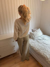 Tuniva bluse med bindedetaljer - Off white
