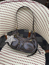 Shanghai skuldertaske - Brun/guld