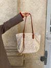 Porto Alegre skuldertaske med blonde - Beige