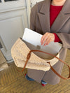 Porto Alegre skuldertaske med blonde - Beige