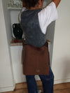 Sile skuldertaske med sidelommer - Brun