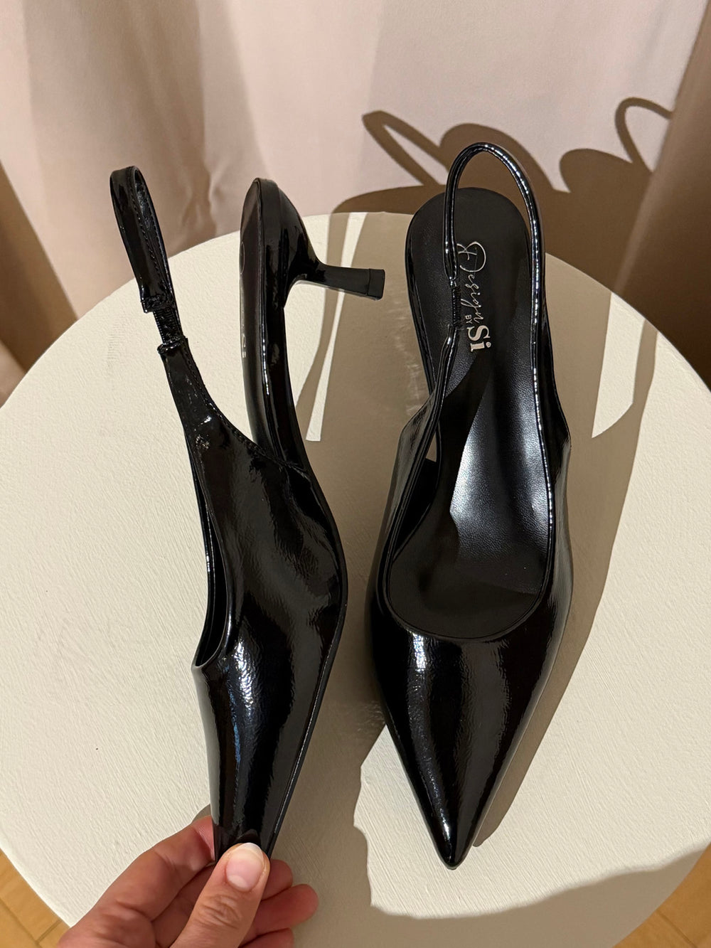 Robin slingback mules - Sort