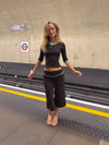 Malin Tomkins capris - Brun/turkis