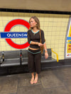 Malin Tomkins capris - Brun/turkis