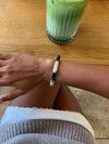 Armbånd med striber - Sort/hvid