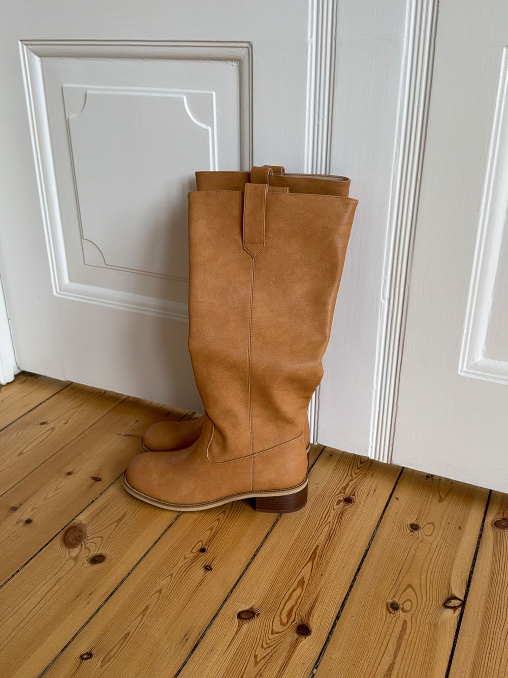 Justina tall støvler - Camel