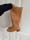 Justina tall støvler - Camel