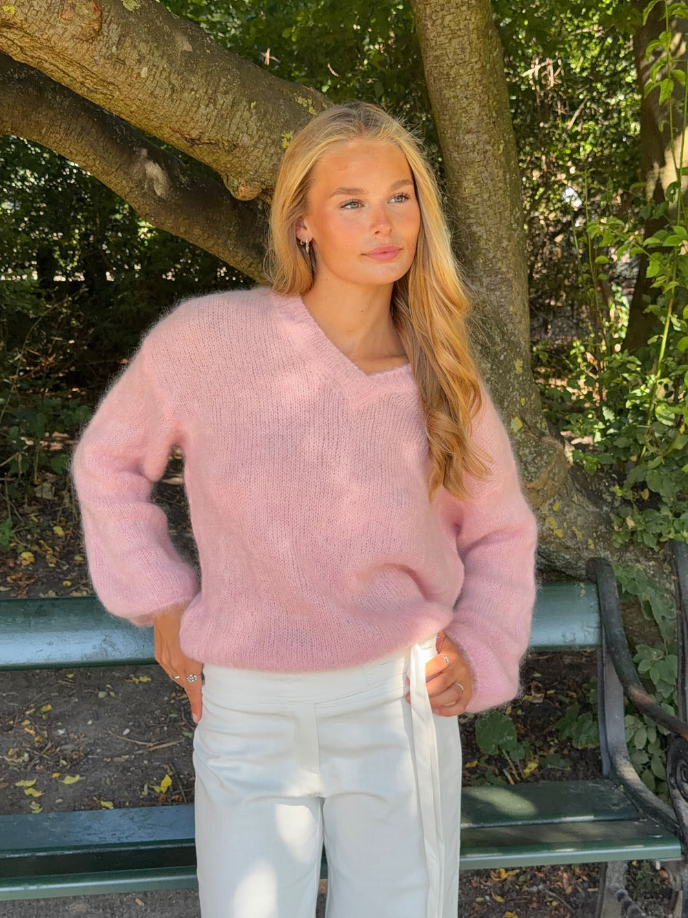 Tela strik - Lyserød