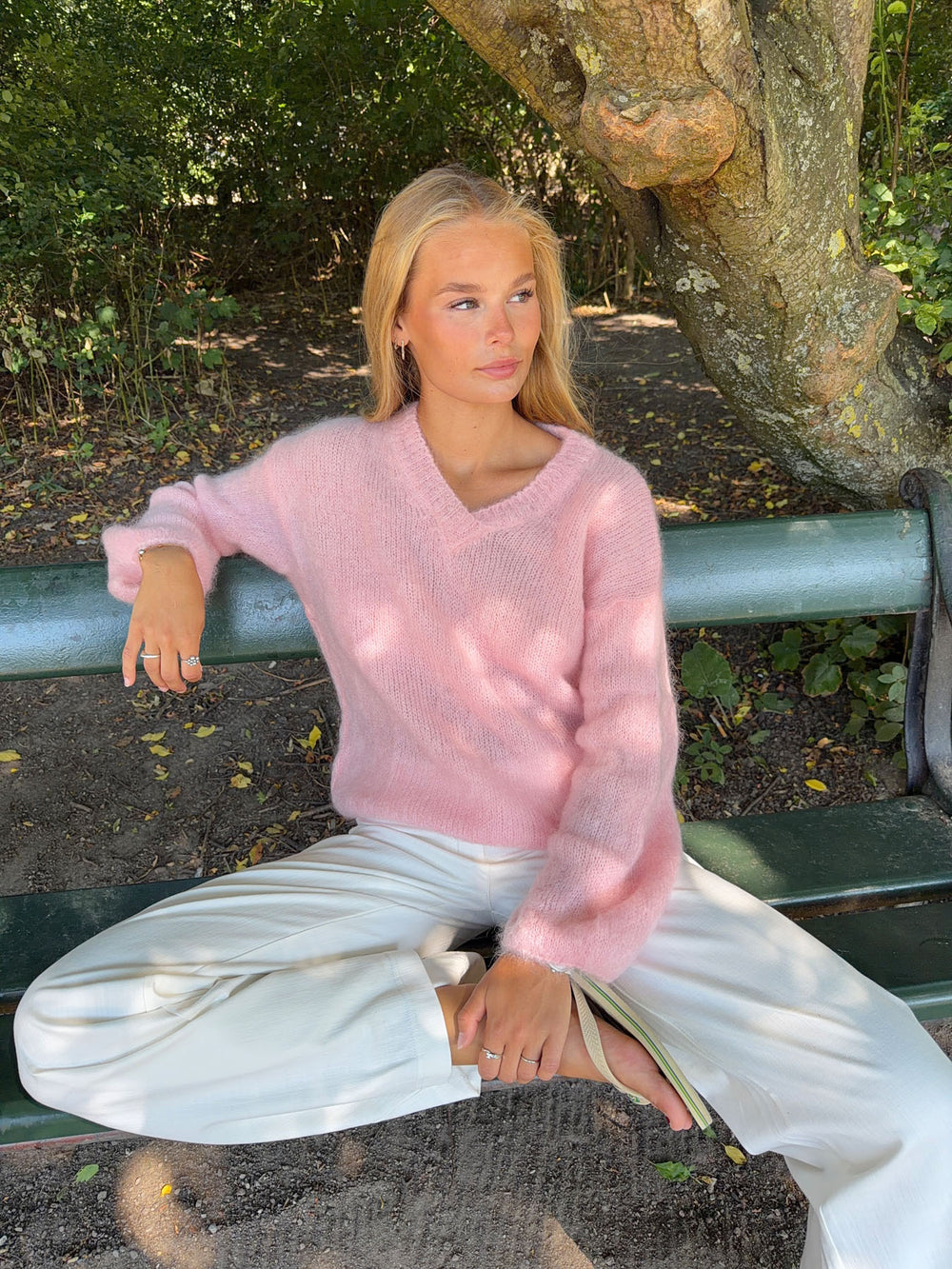 Tela strik - Lyserød