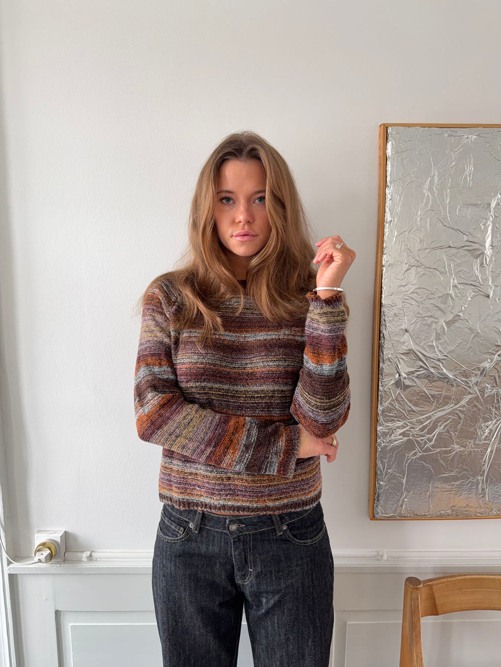 Iris strik - Multifarvet