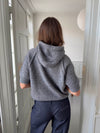 Vanja strikket hoodie - Grå