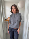Vanja strikket hoodie - Grå
