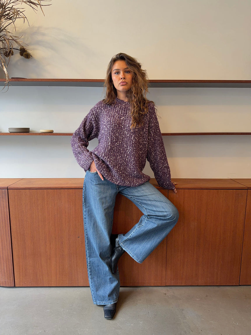 Lunuda striktrøje - Lilla