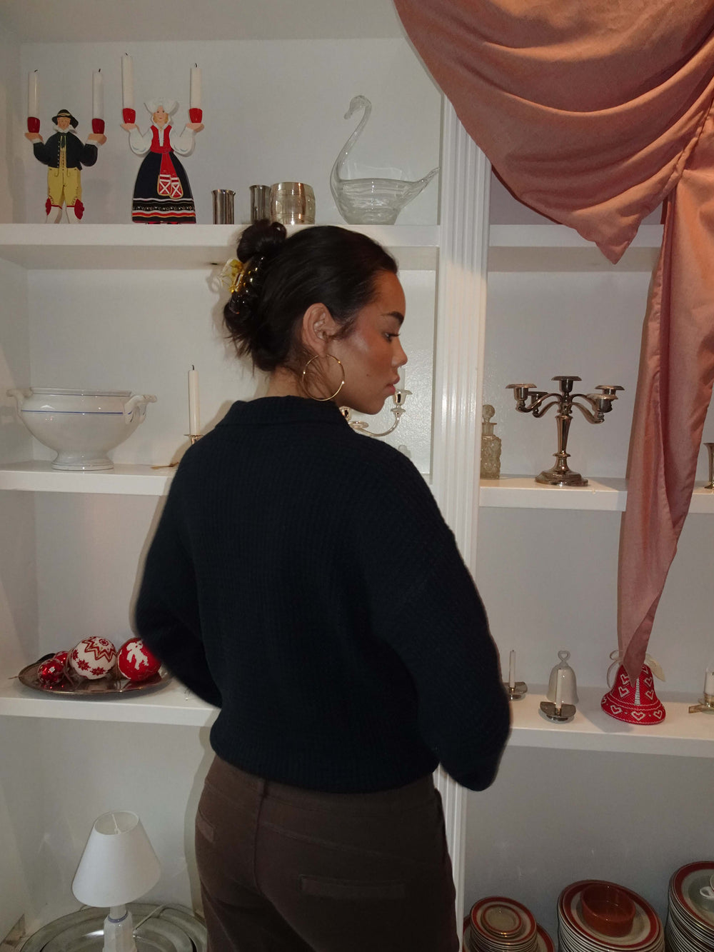 Molly striktrøje - Navy