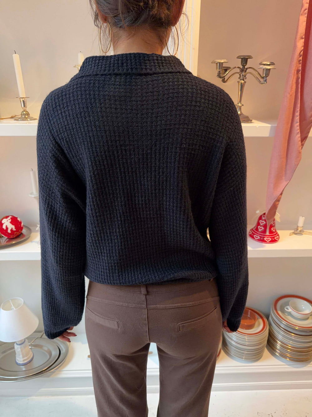 Molly striktrøje - Navy