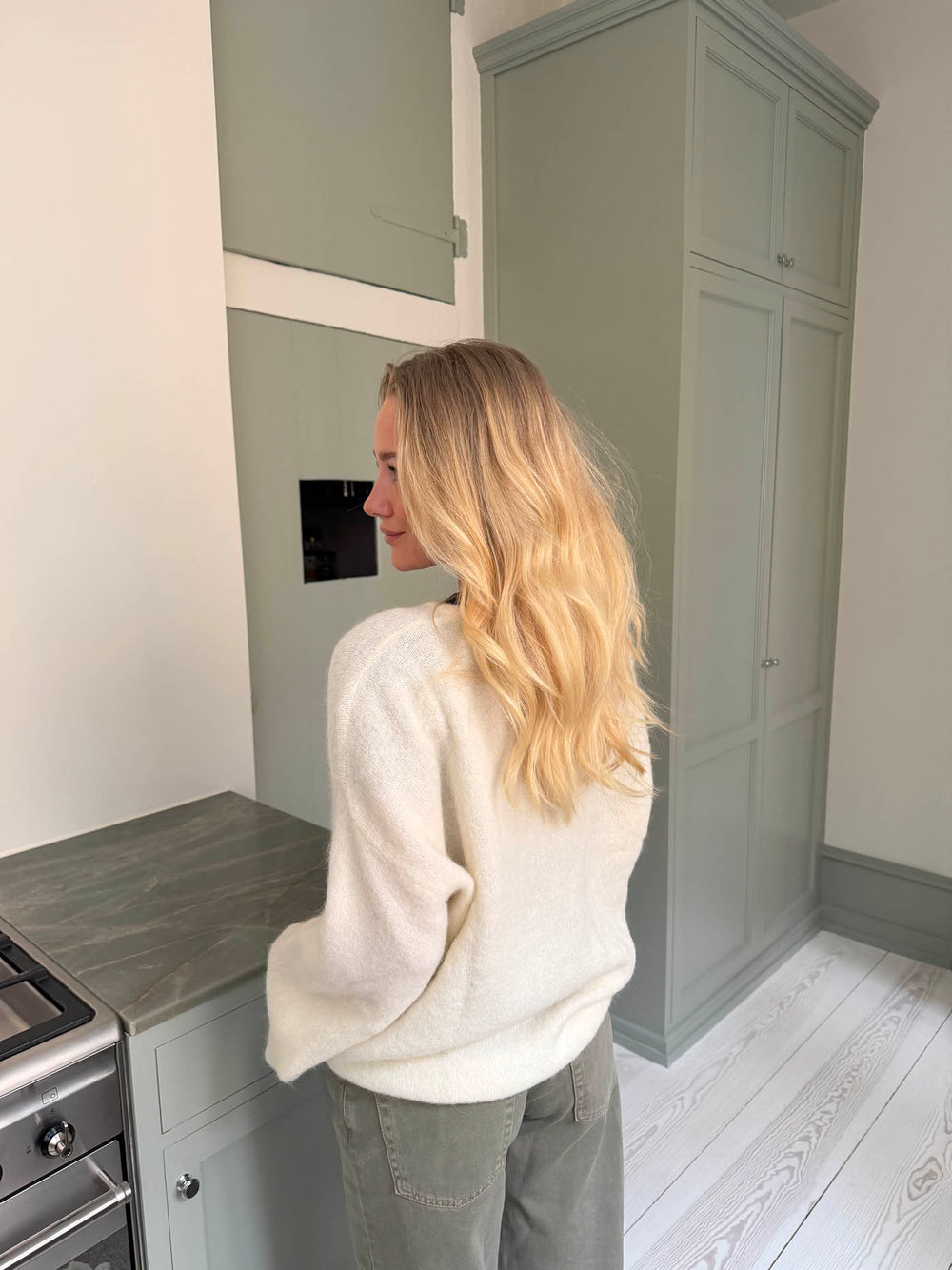 Sierra striktrøje - Off-white