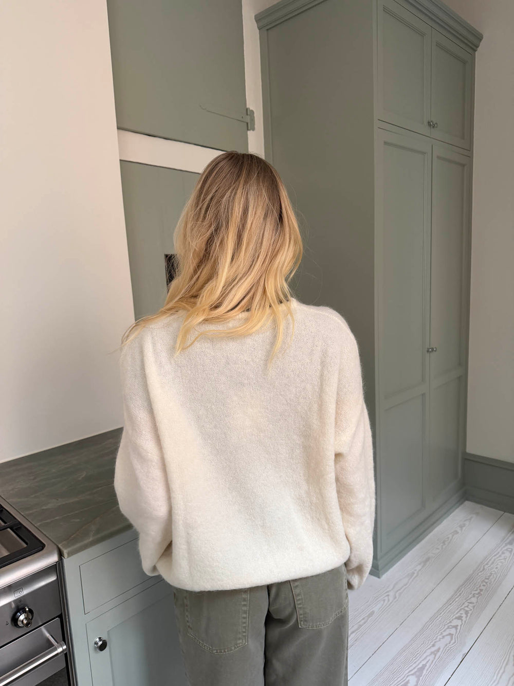 Sierra striktrøje - Off-white