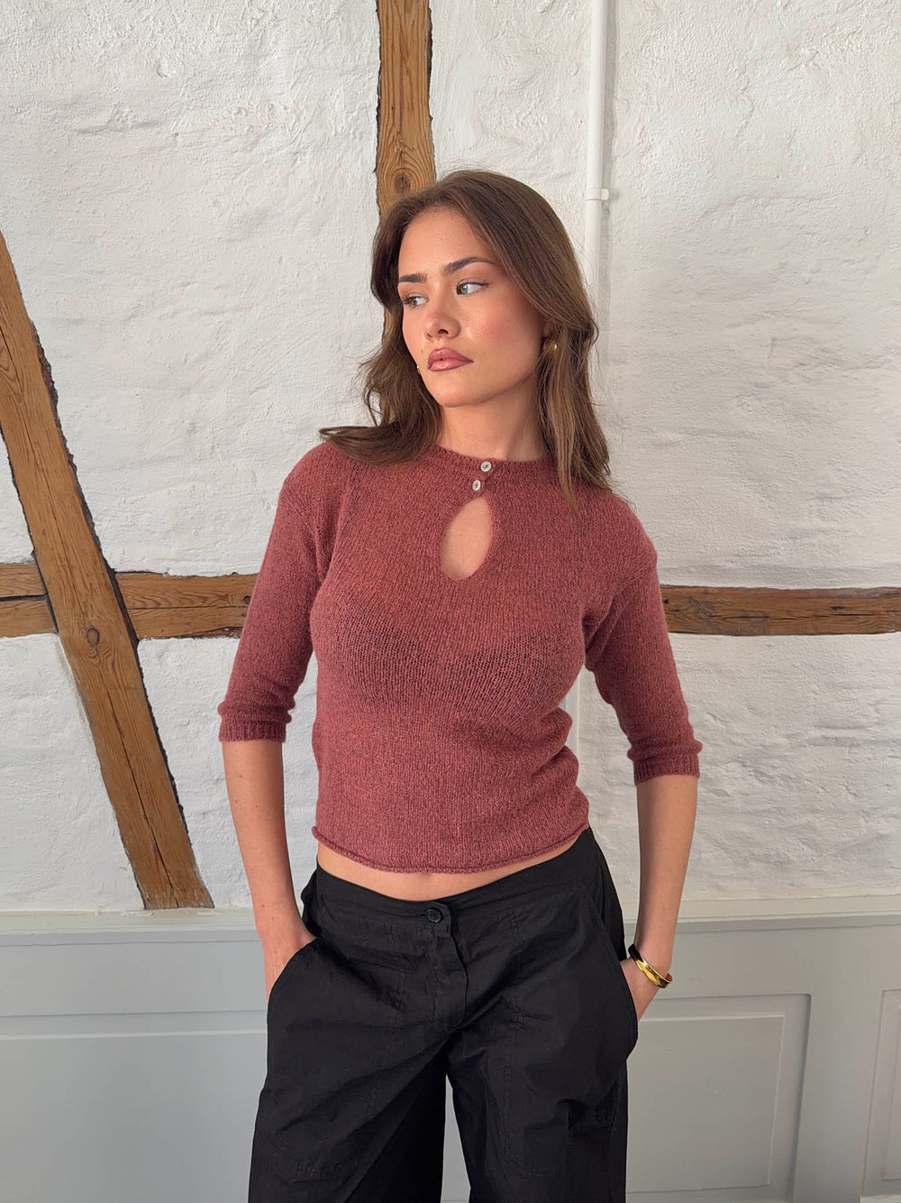 Runana striktrøje - Rust