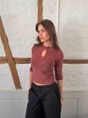 Runana striktrøje - Rust