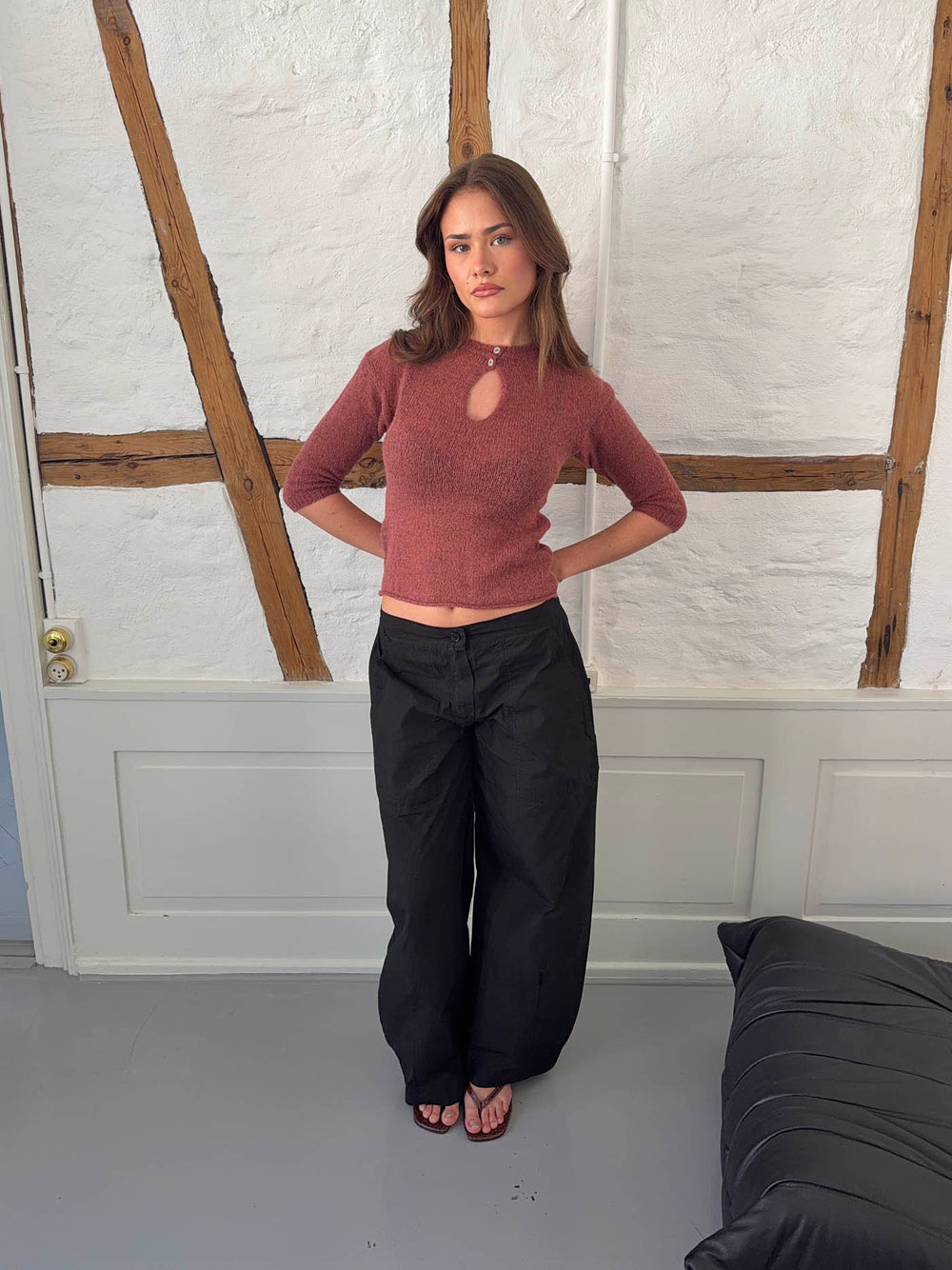 Runana striktrøje - Rust