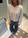 Moda striktrøje - Beige