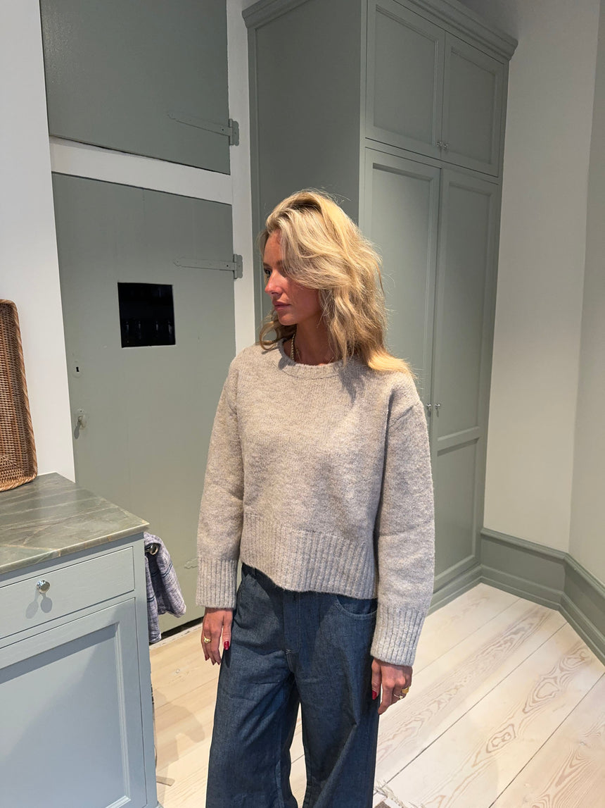 Moda striktrøje - Beige