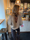 Lilou striktrøje - Beige/brun