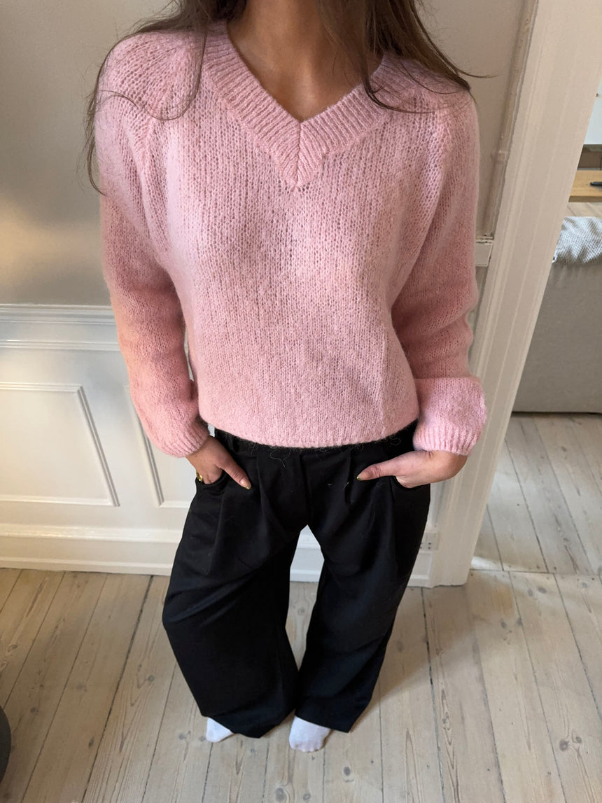 Esma striktrøje - Lyserød