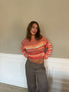 Helin striktrøje - Rød/Orange