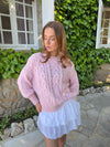 Raffaella kabelstrik - Lyserød